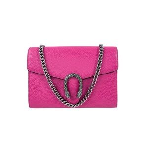 Gucci Dionysus Mini Wallet on Chain Pink Leather Shoulder Bag